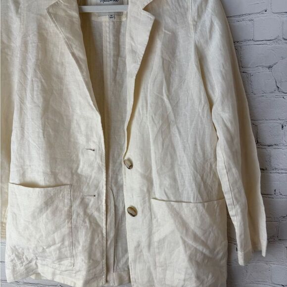 Madewell Linen Dorset Blazer Size XS - Picture 3 of 12